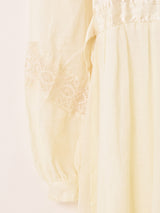 70's Made in USA "GUNNE SAX" チュールレース ロングドレス