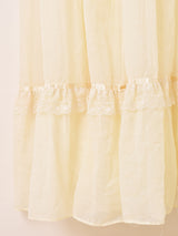 70's Made in USA "GUNNE SAX" チュールレース ロングドレス
