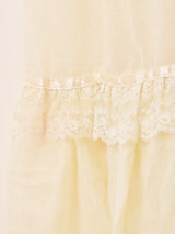 70's Made in USA "GUNNE SAX" チュールレース ロングドレス