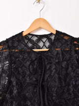 【2色展開】Meridian 半袖 デザイン チュールブラウス