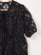 【2色展開】Meridian 半袖 デザイン チュールブラウス