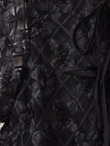 【2色展開】Meridian 半袖 デザイン チュールブラウス