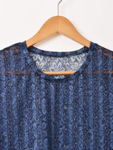 【3色展開】Meridian 花柄 レース 長袖カットソー