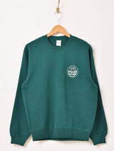 【2色展開】 プリント スウェットシャツ「HIT THE PANIC BUTTON」