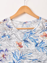 【3色展開】Meridian 花柄 レース 長袖カットソー