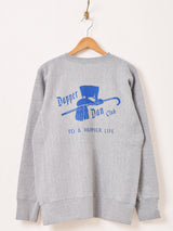 【2色展開】 プリント スウェットシャツ「Dapper Dan Club」