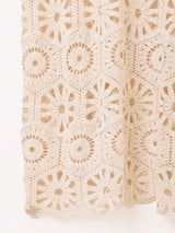 Elcamino クロシェ ノースリーブワンピース