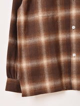 【2色展開】Backers 長袖 シャドウチェック フランネルシャツ