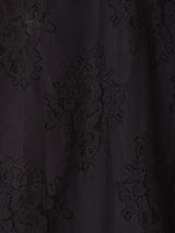 【2色展開】Meridian 花柄 レース 半袖ジャケット