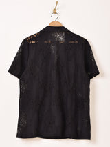 【2色展開】Meridian 花柄 レース 半袖ジャケット