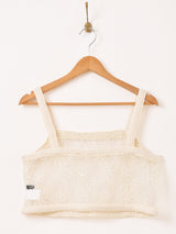 【2色展開】Meridian フラワー刺繍 レース ビスチェ