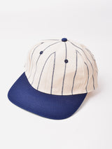 ストライプ コットン ベースボールキャップ