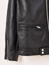 Backers フェイクレザー ライダースジャケット