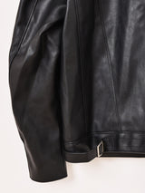 Backers フェイクレザー ライダースジャケット