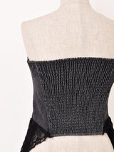 【2色展開】Meridian コルセットデザイン デニム ビスチェ