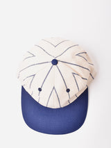 ストライプ コットン ベースボールキャップ