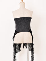 【2色展開】Meridian コルセットデザイン デニム ビスチェ