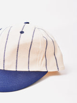 ストライプ コットン ベースボールキャップ