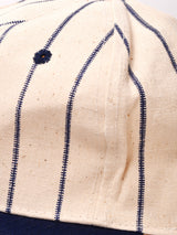 ストライプ コットン ベースボールキャップ