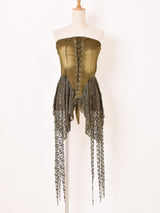 【2色展開】Meridian コルセットデザイン デニム ビスチェ