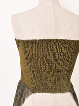 【2色展開】Meridian コルセットデザイン デニム ビスチェ