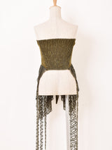 【2色展開】Meridian コルセットデザイン デニム ビスチェ