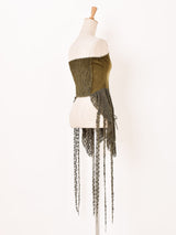 【2色展開】Meridian コルセットデザイン デニム ビスチェ