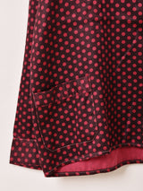 ドット柄 長袖 パジャマシャツ