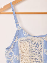 Elcamino スパイラルフリル チュール キャミソールワンピース