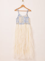 Elcamino スパイラルフリル チュール キャミソールワンピース