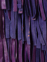 レザー フリンジ ノースリーブトップス