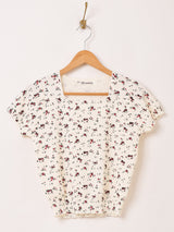 【3色展開】Elcamino 花柄 サマーニット セーター