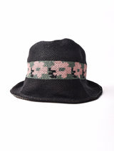 【3色展開】フラワーパターン クローシュハット