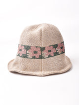 【3色展開】フラワーパターン クローシュハット