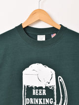 【2色展開】 プリントTシャツ「BEER DRINKING DAY」