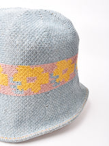 【3色展開】フラワーパターン クローシュハット