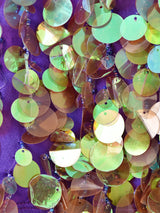 オーロラ スパンコール ミニスカート