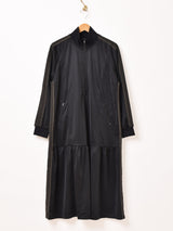 【3色展開】トラックジャケットタイプ 長袖ワンピース