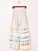 Emerald Motel リメイク ファブリック フリル パンツ