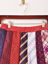 リメイク ネクタイ パッチワーク スカート