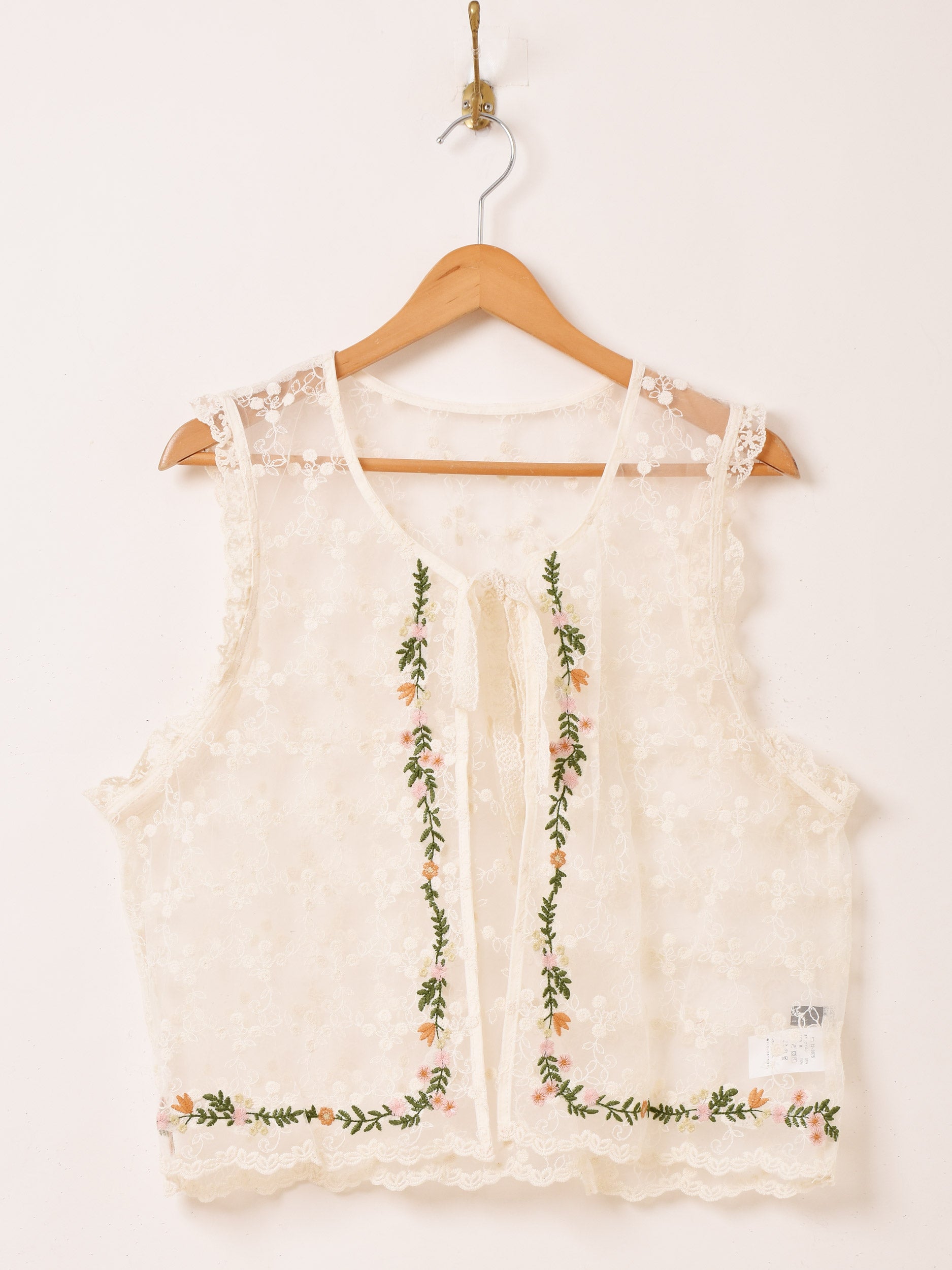 Meridian フラワー刺繍 チュールベスト – 古着屋Top of the Hillの