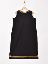 Emerald Motel 刺繍 オリエンタル柄 ノースリーブワンピース