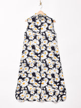 【2色展開】Emerald Motel マーガレット柄 ノースリーブワンピース