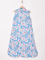 【2色展開】Emerald Motel マーガレット柄 ノースリーブワンピース