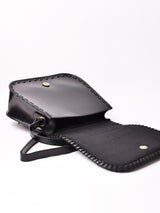 【2色展開】型押し レザー スクエア ショルダーバッグ