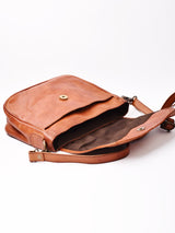 【2色展開】編み込みレザー スクエア ショルダーバッグ