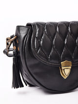 タッセル付き レザー ミニショルダーバッグ