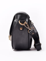 タッセル付き レザー ミニショルダーバッグ