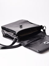 【2色展開】エコレザー 2way スクエア ショルダーバッグ