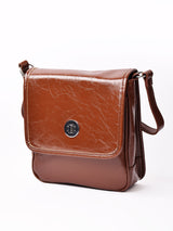 【2色展開】エコレザー 2way スクエア ショルダーバッグ